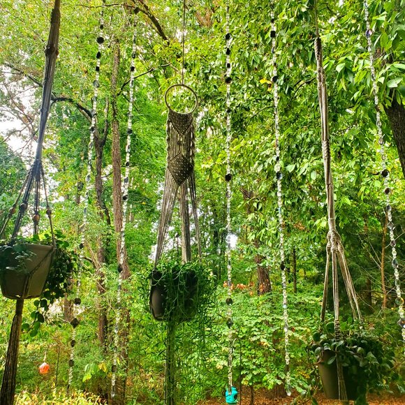 Suncatchers, Set of 5 Strands - 4 ft. L Acrylic Gems for Windows, Gardens, Trees - Picture 13 of 13